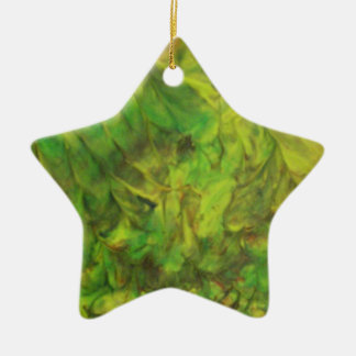 green dream ceramic ornament