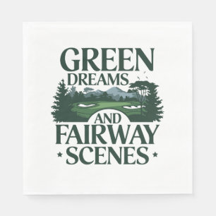 Green Dreams, Golf Trendy Napkins