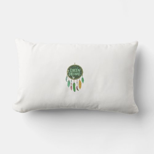 Green Dreams Lumbar Pillow