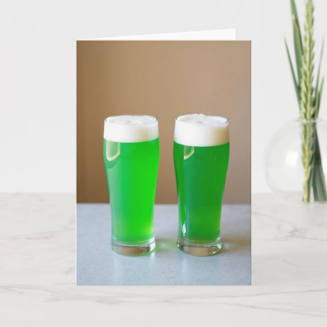 Green Drink Cheers Card (Front)