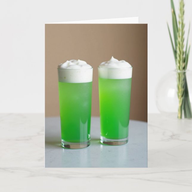 Green Drink Refreshment Card (Front)