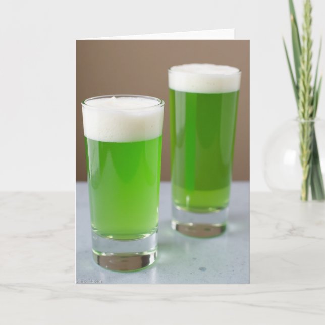 Green Drinks Refreshing Card (Front)