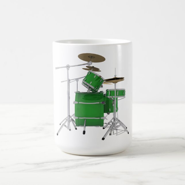 Green Drum Kit: Coffee Mug (Center)