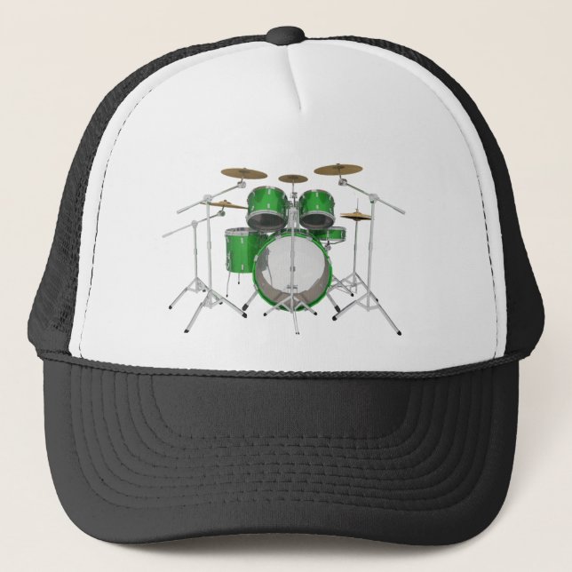 Green Drum Kit: Trucker Hat (Front)