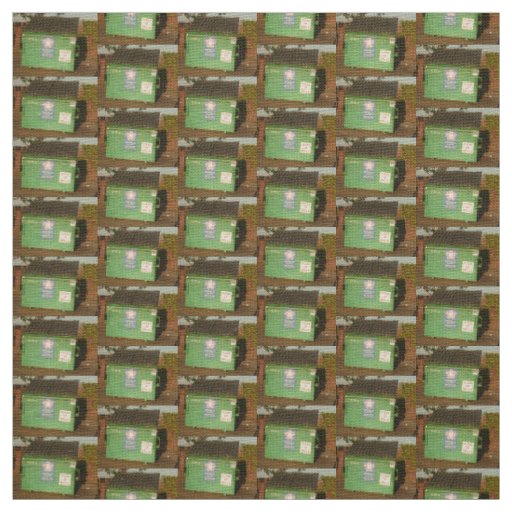 green dumpsters fabric
