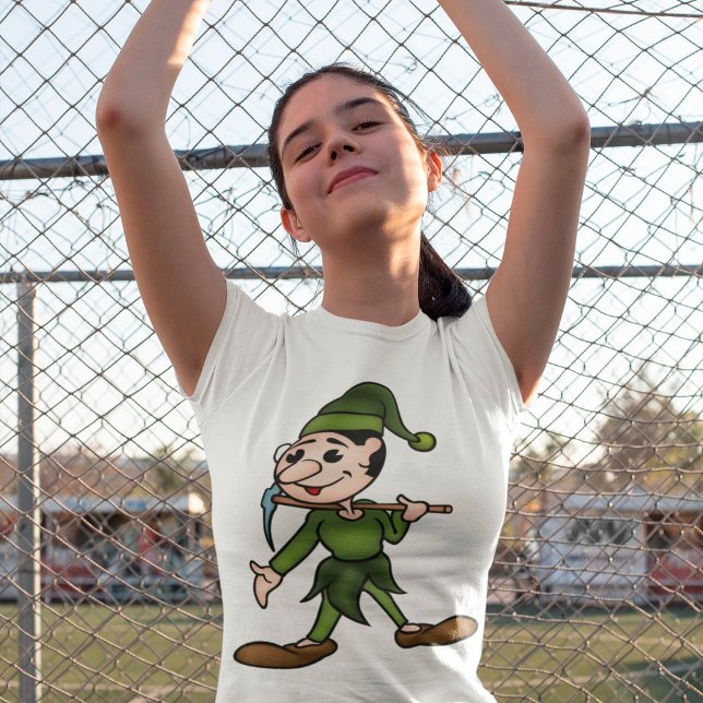 Green Dwarf Character with Pickaxe T-Shirt (Creator Uploaded)