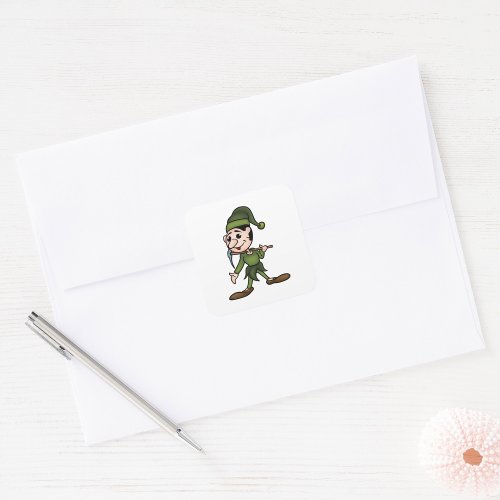 Green Dwarf Square Sticker