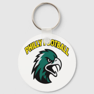 Green Eagle Mascot Philly Football Fan Apparel Keychain