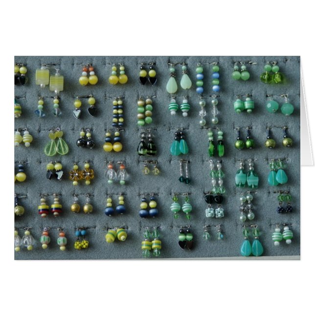 Green Earrings Cards (Front Horizontal)