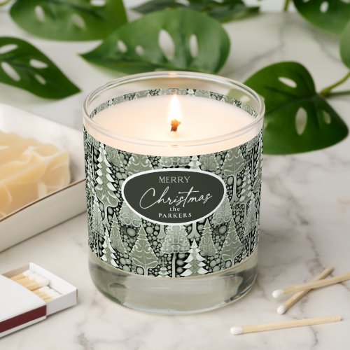 Green Earth Christmas Pattern6 ID1009 Scented Candle