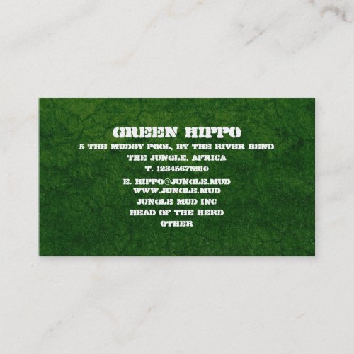 Green Earth - Customized Business Card