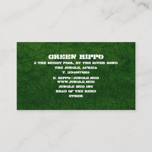Customizable Green Earth - Customized Business Card
