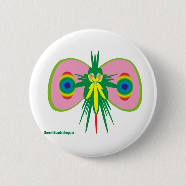 Green - Earth does not flourish without these! Button (Front)