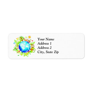 Green Earth Eco Friendly for Earth Day Label