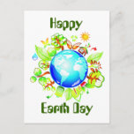 Green Earth Eco Friendly For Earth Day Postcard at Zazzle