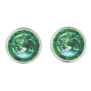 Green Earth - ecological awareness Cufflinks
