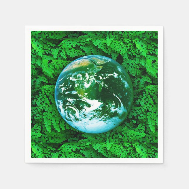 Green Earth - ecological awareness Napkins (Front)