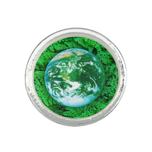 Green Earth _ ecological awareness Ring
