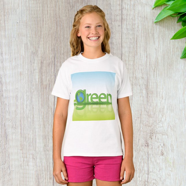 Green Earth Globe Eco Friendly Nature T-Shirt (Creator Uploaded)