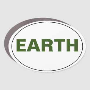 Green Earth (Large) Car Magnet
