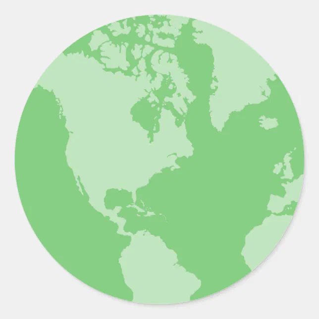 Green Earth Stickers | Zazzle