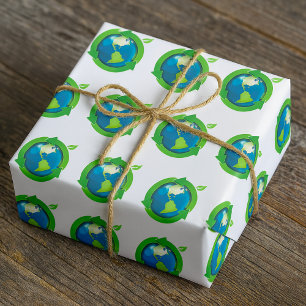 Green Earth Wrapping Paper