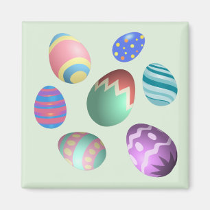 Green Easter Egg Easter Party Easter Egg Hunt Cute Magnet