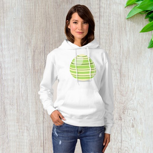 Green Easter Egg Womens Hoodie