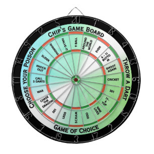 Green Easy Text Personal Regulation  Dart Board