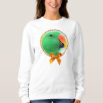 Eclectus Parrot Realistic Painting Sweatshirt