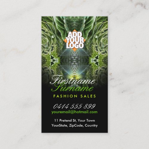 Green Eco Fantasy Art Business Cards