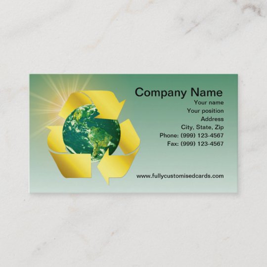 Green EcoFriendly Business Card