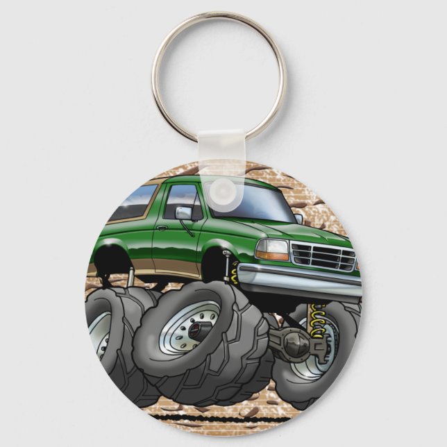 Green Eddie Bauer Bronco Keychain (Front)