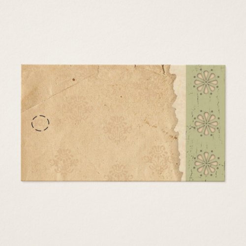 Green Edge Hang Tag Business Card