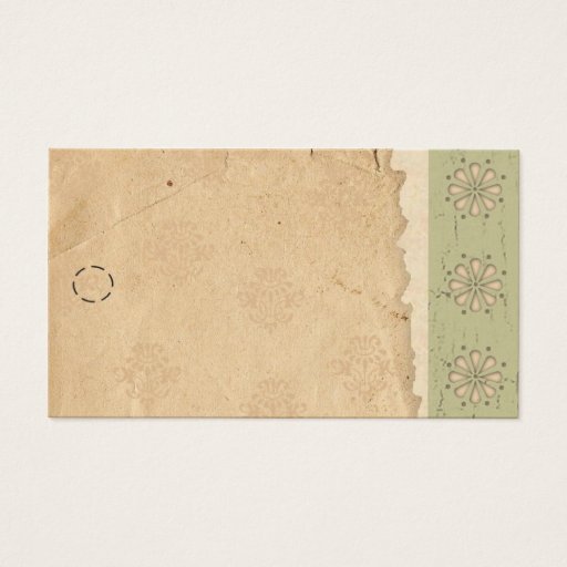 Customizable Green Edge Hang Tag Business Card