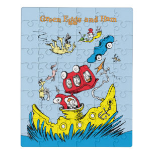 Green Eggs and Ham I Do Not Like Them Anywhere Jigsaw Puzzle