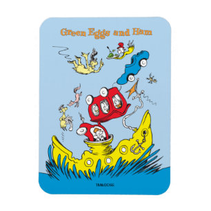 Green Eggs and Ham I Do Not Like Them Anywhere Magnet