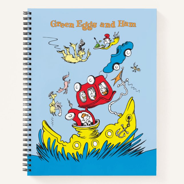 Green Eggs and Ham | I Do Not Like Them Anywhere Notebook (Front)