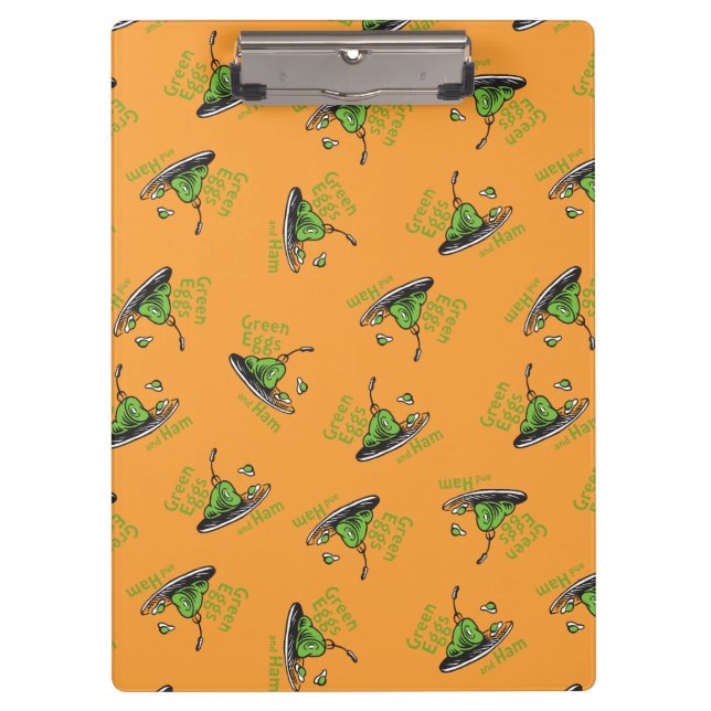 Green Eggs and Ham Pattern Clipboard (Front)