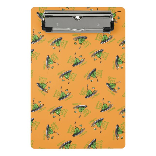 Green Eggs and Ham Pattern Mini Clipboard (Front)