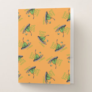 Green Eggs and Ham Pattern Pocket Folder