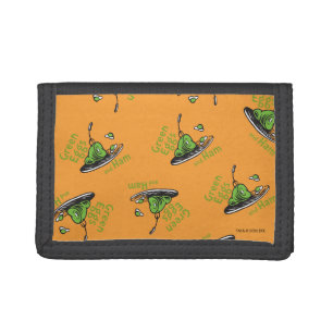 Green Eggs and Ham Pattern Trifold Wallet