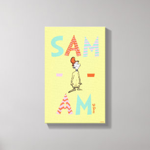 Green Eggs and Ham Sam-I-Am Canvas Print