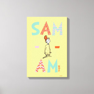 Green Eggs and Ham Sam-I-Am Canvas Print