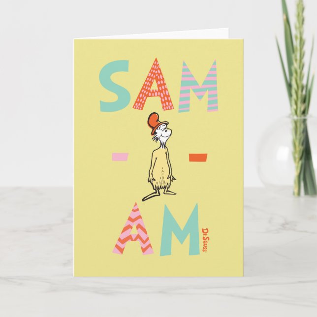 Green Eggs and Ham | Sam-I-Am Card (Front)