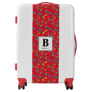 Green Eggs and Ham Train Pattern Luggage