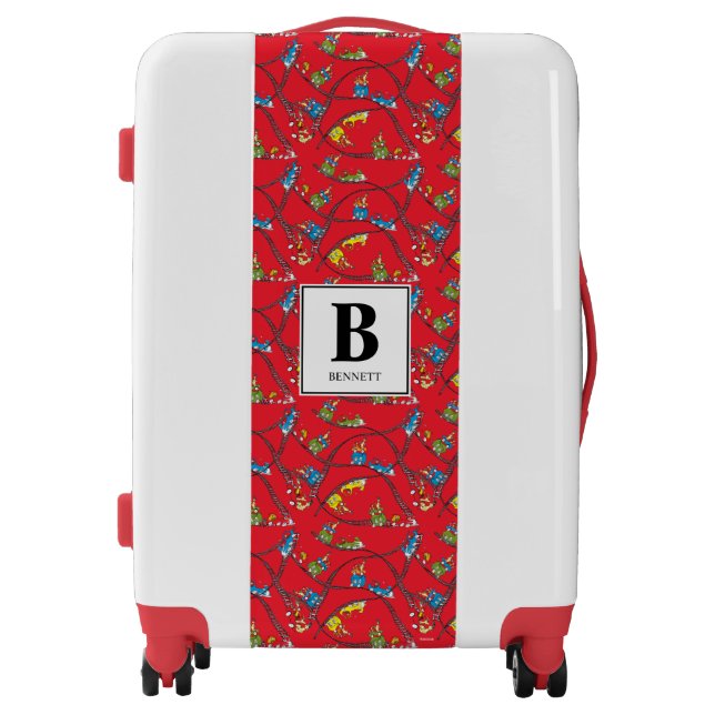 Green Eggs and Ham | Train Pattern Luggage (Front)