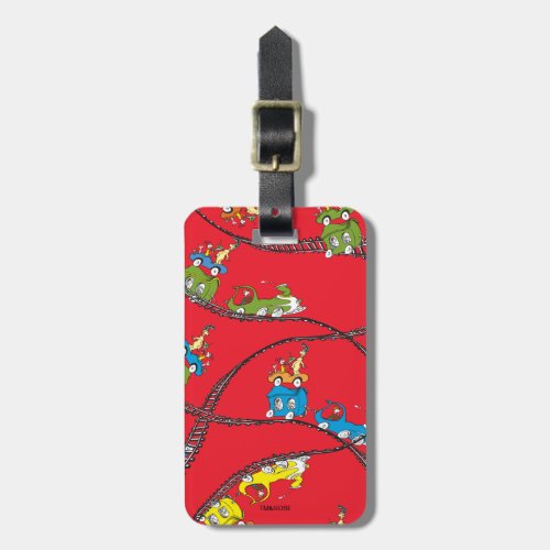 Green Eggs and Ham  Train Pattern Luggage Tag