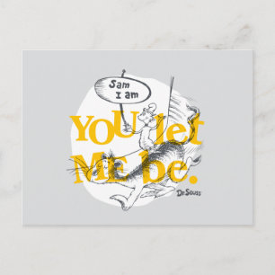 Green Eggs and Ham You Let Me Be Postcard