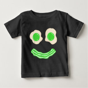 Green Eggs Ham Smile Face Brunch Breakfast Baby T-Shirt